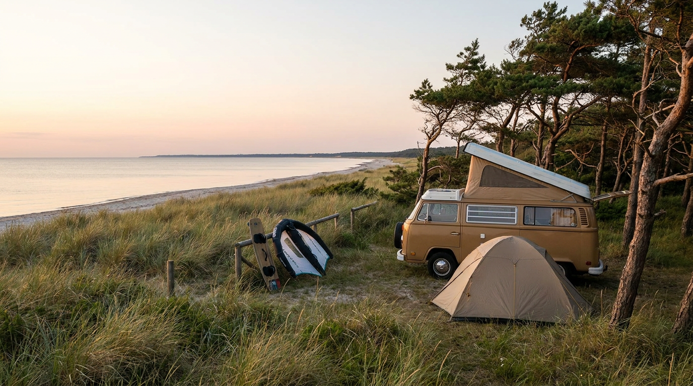 Camping on the Baltic Sea
