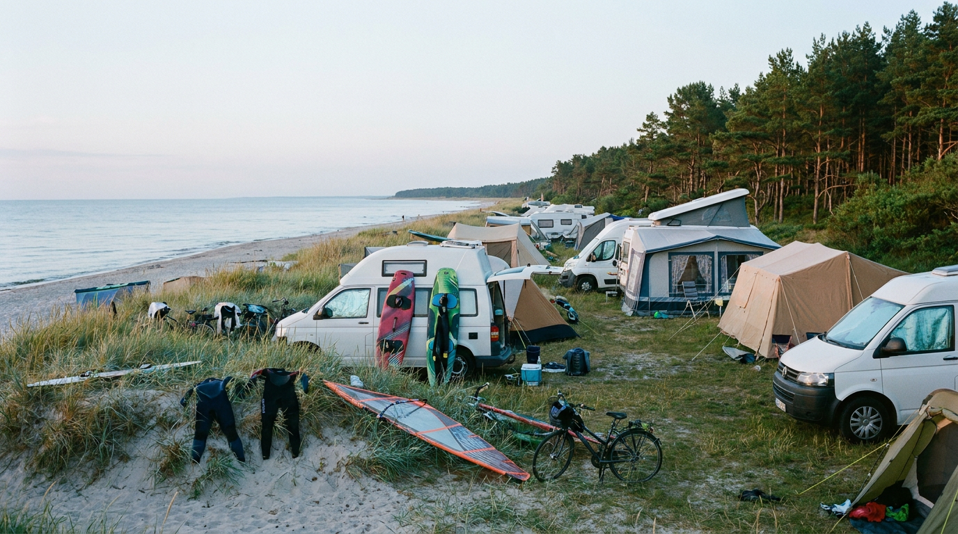 Campsites right at the spot
