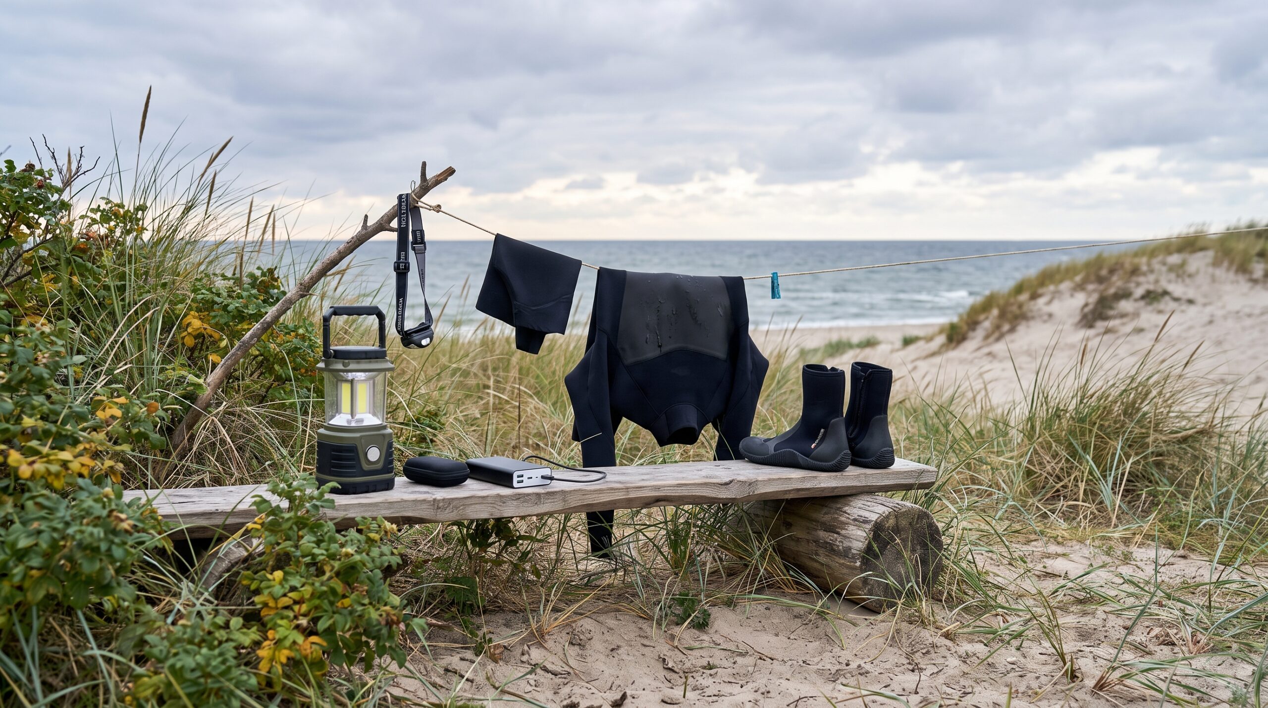 Camping: tilbehør og teknik , lys, strøm og tørresnor