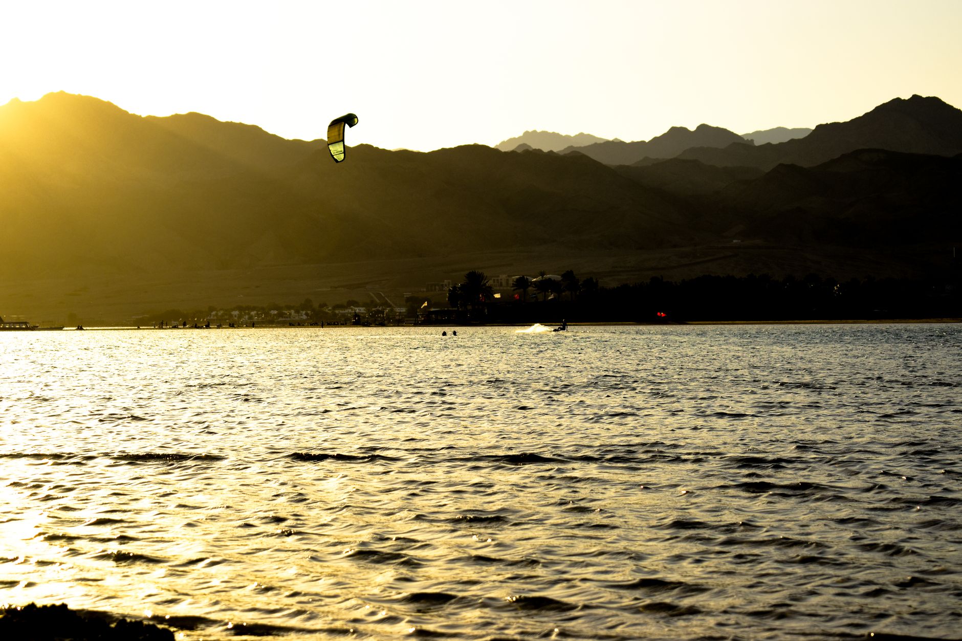 Sonnenuntergang ueber dem Meer
