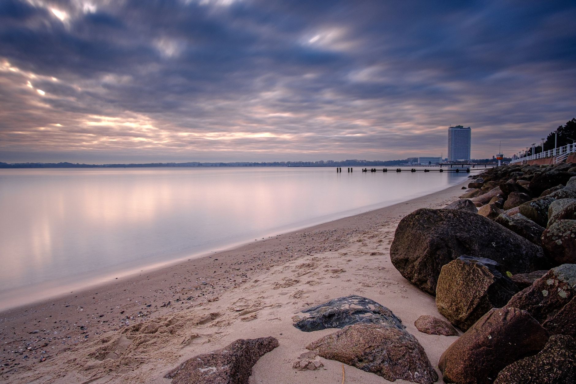 Calm evening on the Baltic Sea