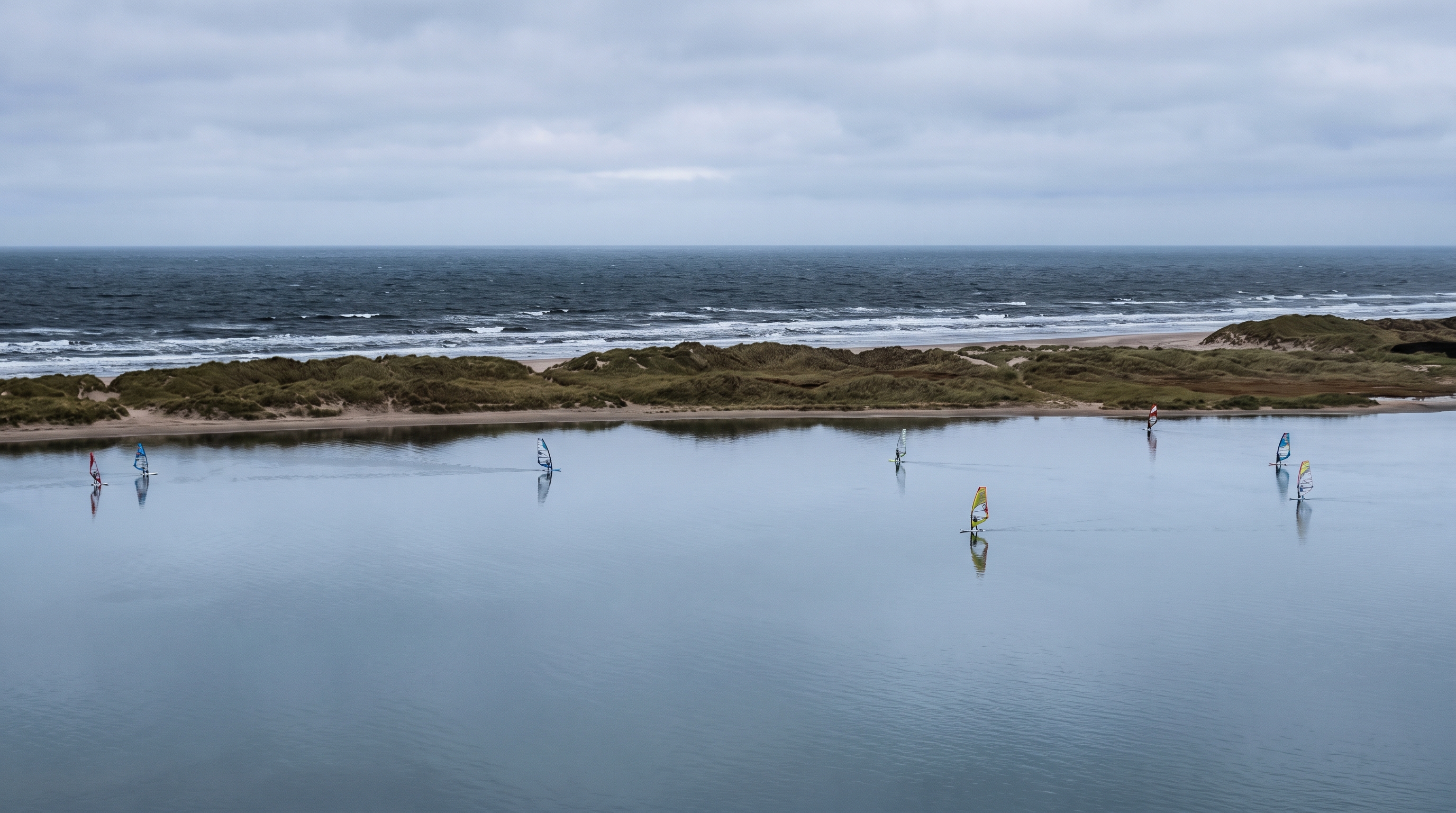 Shallow fjord water at Thorsminde